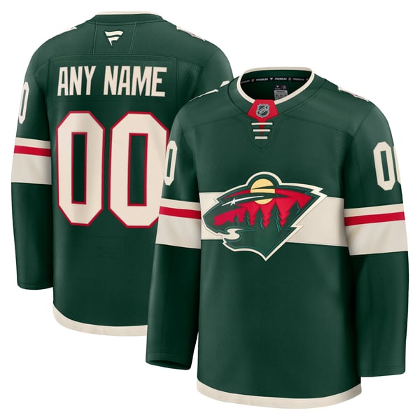 Hygo Shirts Fanatics Minnesota Wild Home Premium Jersey Green