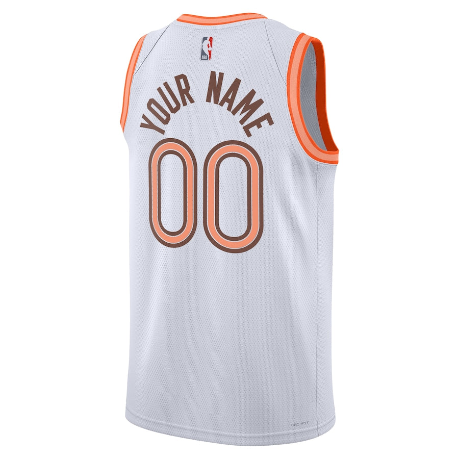 San Antonio Spurs  Unisex 2023/24 customized Swingman Shirt - White - City Edition