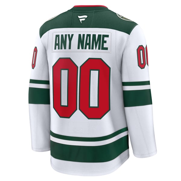 Hygo Shirts Fanatics Minnesota Wild Away Custom Jersey - White