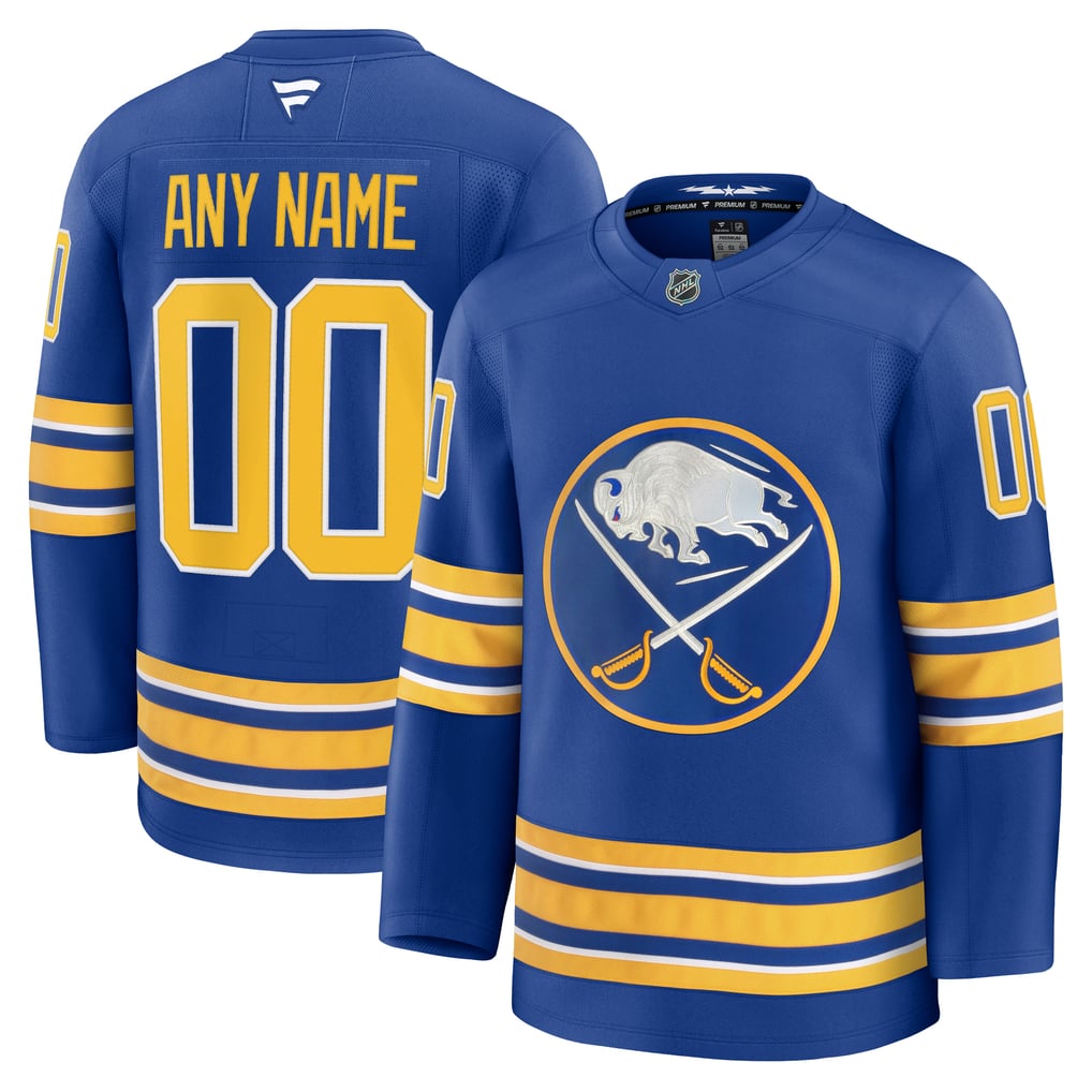 Hygo Shirts Fanatics Buffalo Sabres Home Premium Custom Jersey Royal