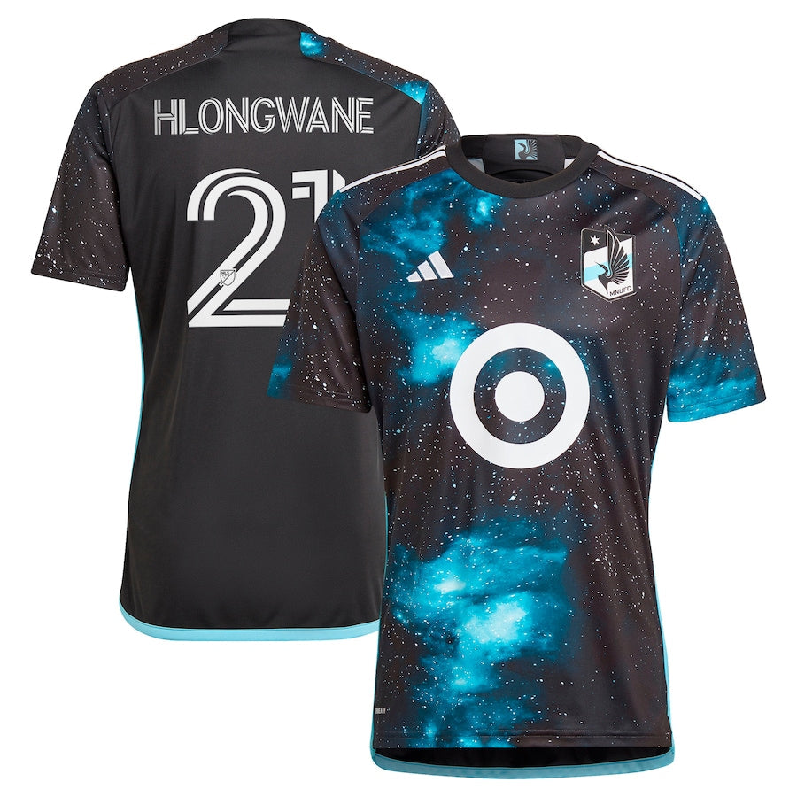 Bongokuhle Hlongwane Minnesota United FC  2024 Starry Night Player Soccer Shirt - Black