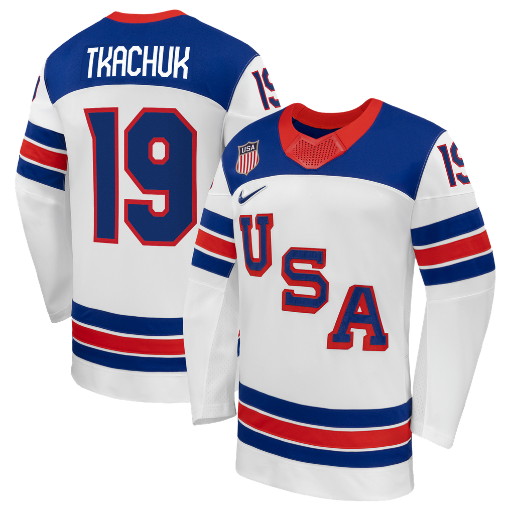 Hygo Shirts Matthew Tkachuk Nike US Hockey 2026 Away Jersey