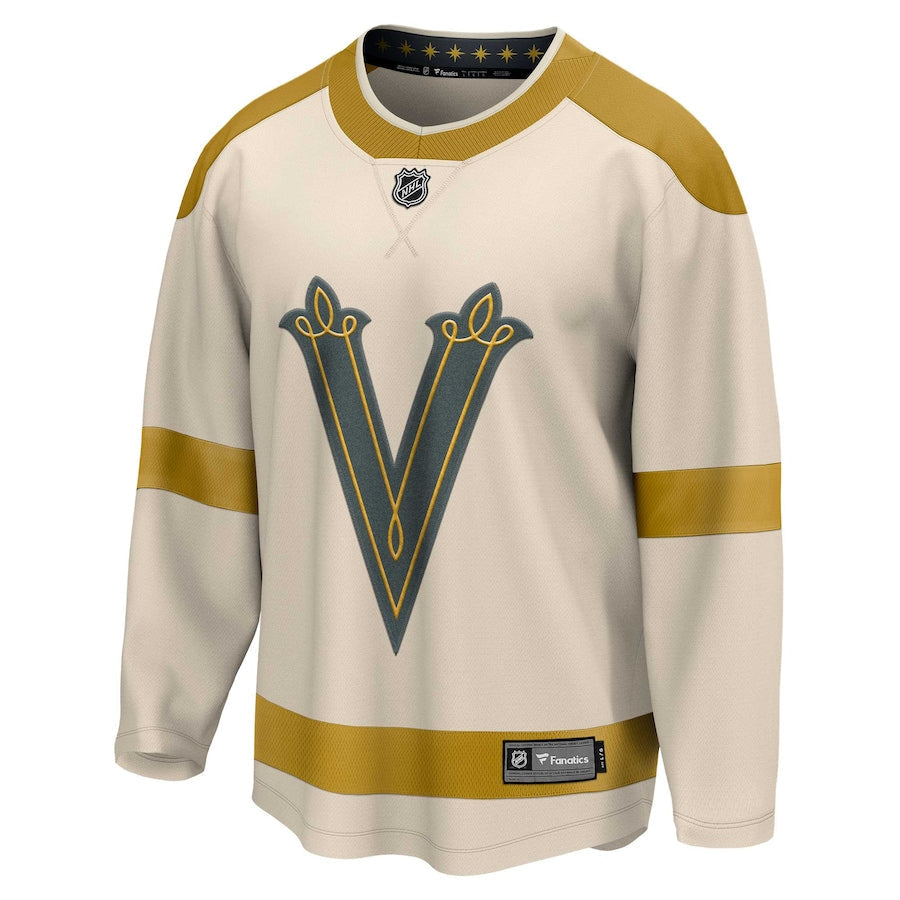 Vegas Golden Knights Fanatics Branded 2024 NHL Winter Classic Breakaway Soccer Shirt - Cream