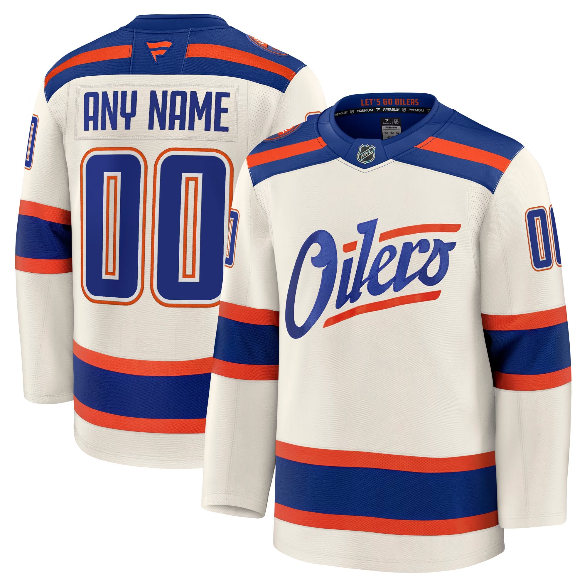 Hygo Shirts Edmonton Oilers Fanatics Alternate Premium Custom Jersey