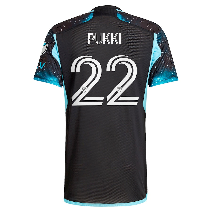 Teemu Pukki Minnesota United FC  2024 Starry Night Authentic Player Soccer Shirt - Black