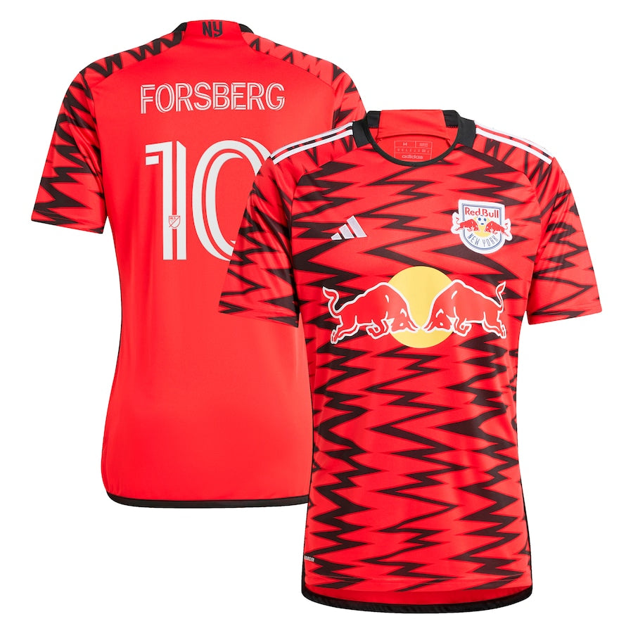 Emil Forsberg New York Red Bulls  2024 Legacy Player Soccer Shirt – Red