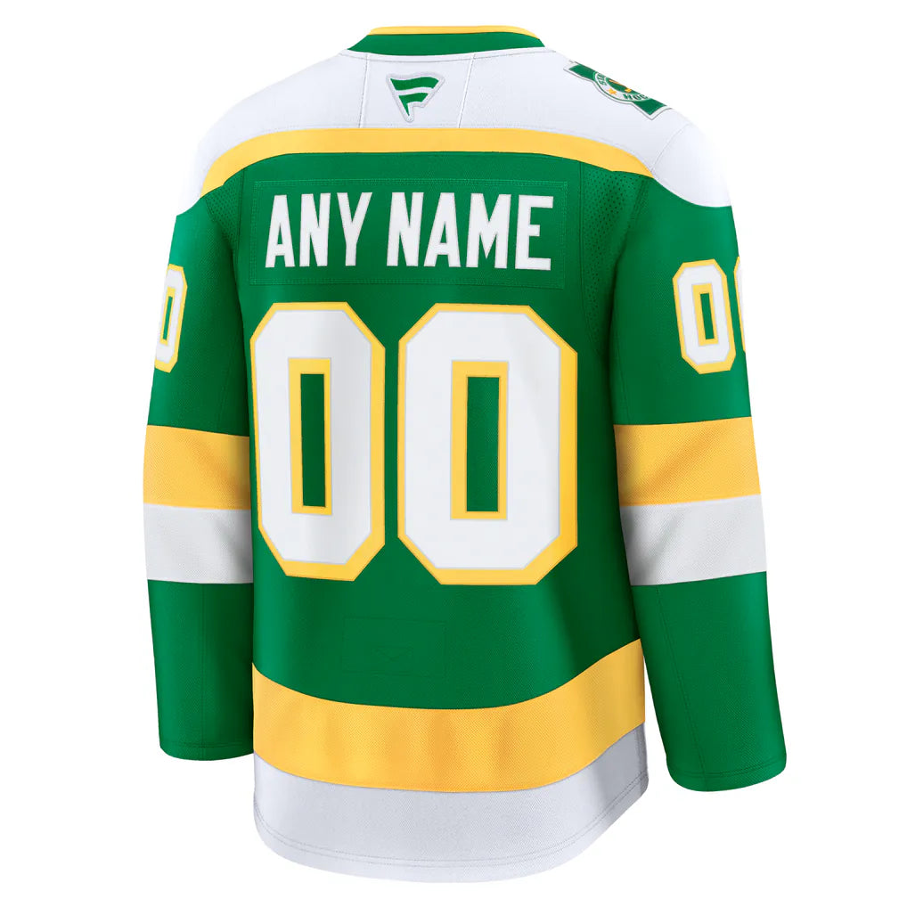 Hygo Shirts Fanatics Minnesota Wild Alternate Premium Custom Jersey - Green