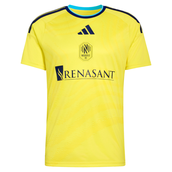 Adidas Cristian Espinoza Nashville SC 2026 The Reverb Kit Replica Custom Jersey Yellow