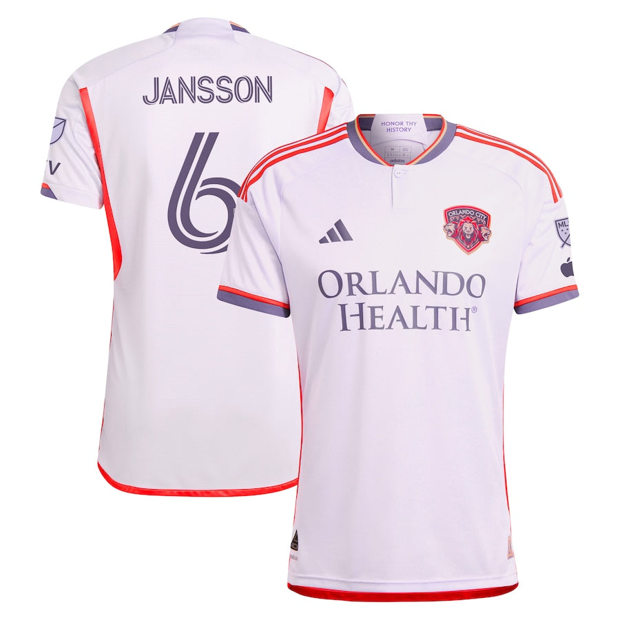 Robin Jansson Orlando City SC  2024 Legacy Kit Authentic Player Soccer Shirt – Purple