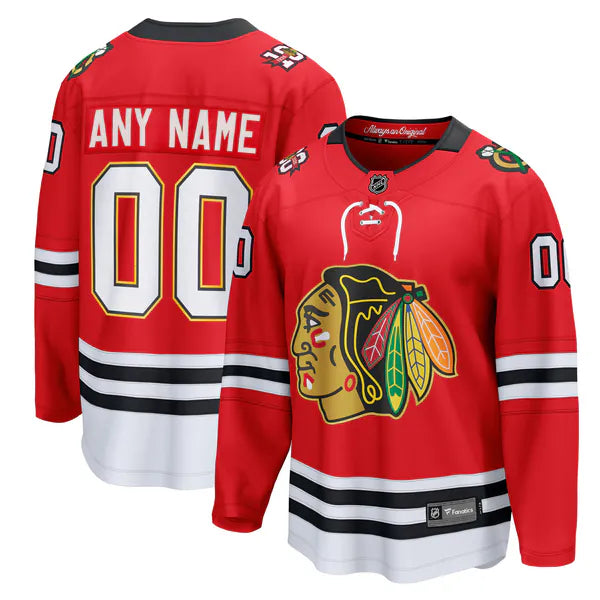 Hygo Shirts Chicago Blackhawks Fanatics Centennial Jersey Red