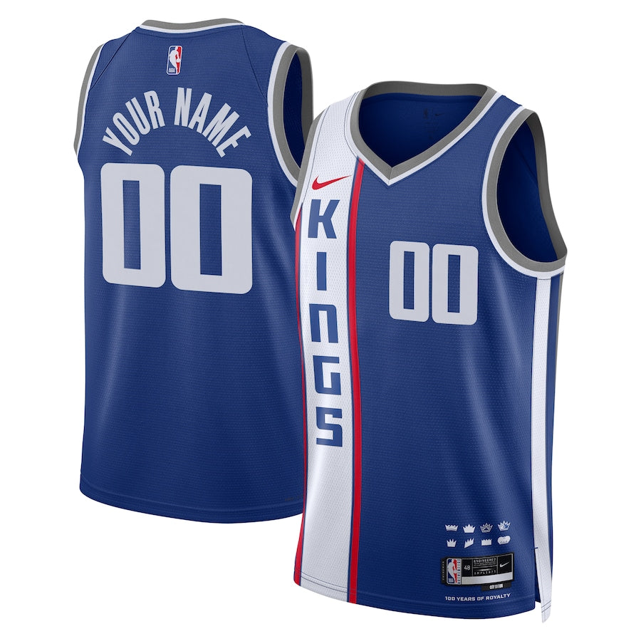 Sacramento Kings  Unisex 2023/24 customized Swingman Shirt - Blue - City Edition