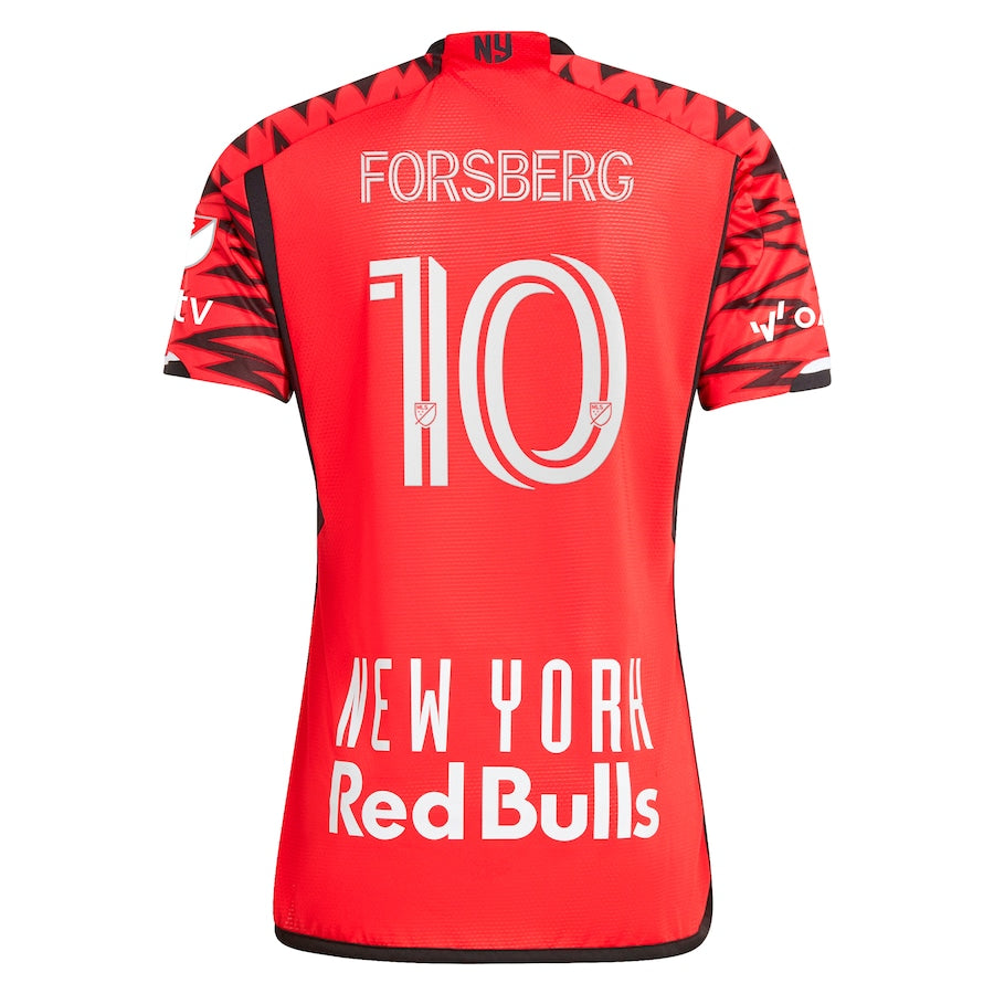 Emil Forsberg New York Red Bulls  2024 Legacy Authentic Player Soccer Shirt – Red