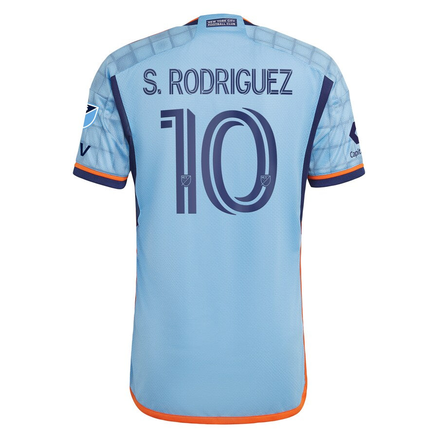 Santiago Rodríguez New York City FC  2024 The Interboro Kit Authentic Player Soccer Shirt - Sky Blue
