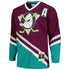 Teemu Selanne Anaheim Ducks Mitchell & Ness 1996/97 Alternate Captain Patch Blue Line Player Shirt - Purple