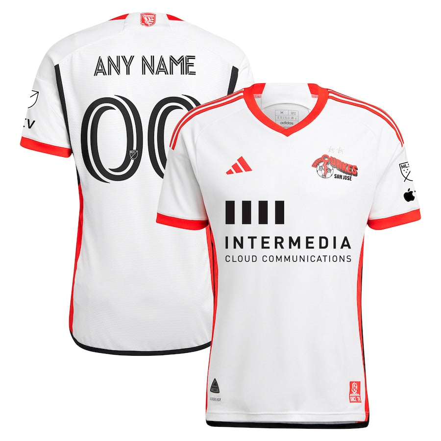 San Jose Earthquakes  2024 The 50 Kit Authentic Customized Soccer Shirt - White