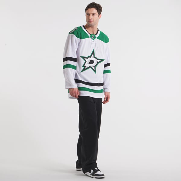 Hygo Shirts Dallas Stars Fanatics Away Premium Custom Jersey - White