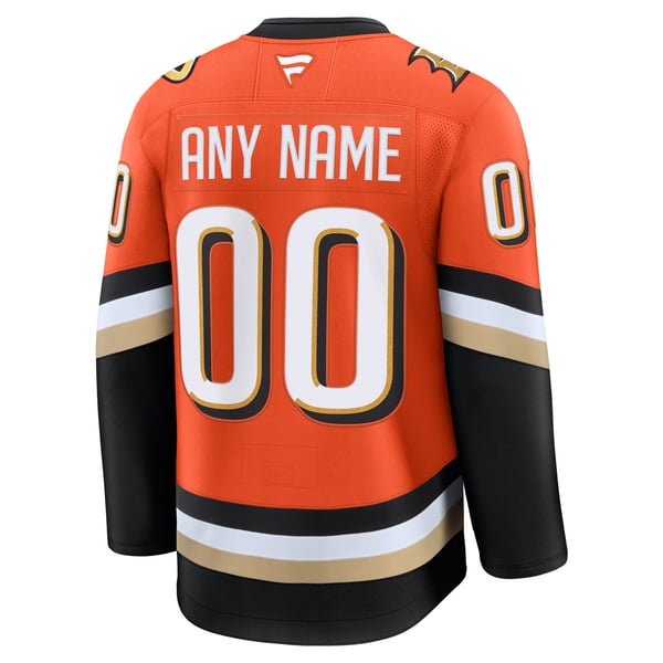 Hygo Shirts Anaheim Ducks Fanatics Home Premium Jersey Orange