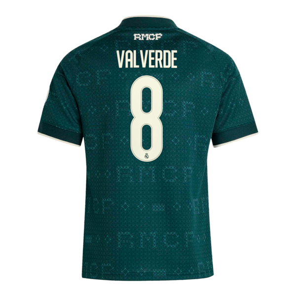 Federico Valverde Real Madrid adidas Youth 2026/27 Away Replica Jersey - Green