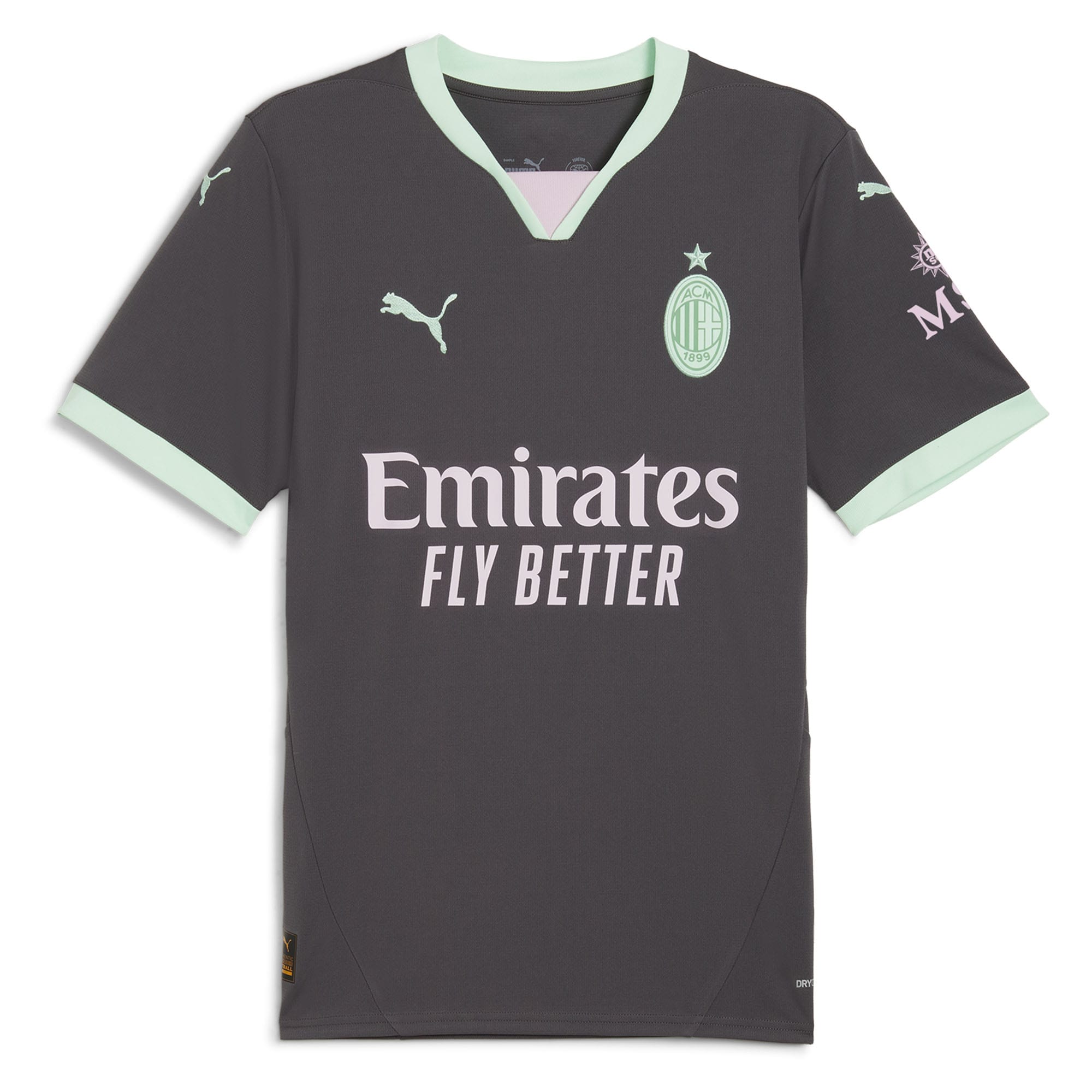 AC Milan 2024/25 Third Custom Soccer Shirt - Charcoal