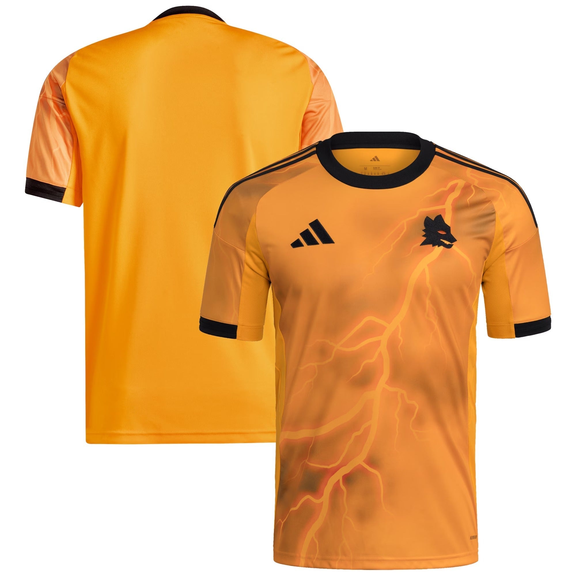 AS Roma 2025/26 Away Custom Soccer Shirt – Authentic Short Sleeve - Orange