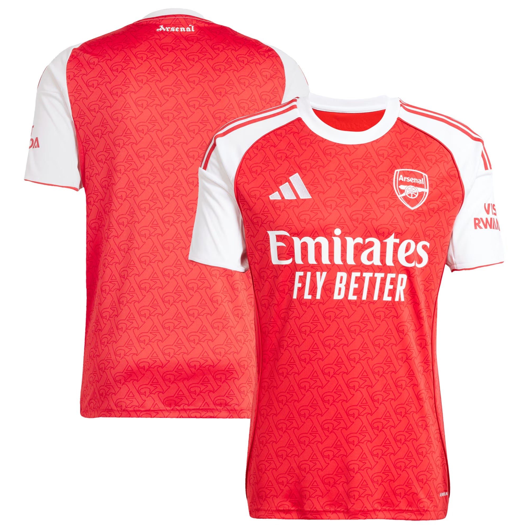 Adidas Arsenal 2025/2026 Home Stadium Soccer Jersey - Better Scarlet