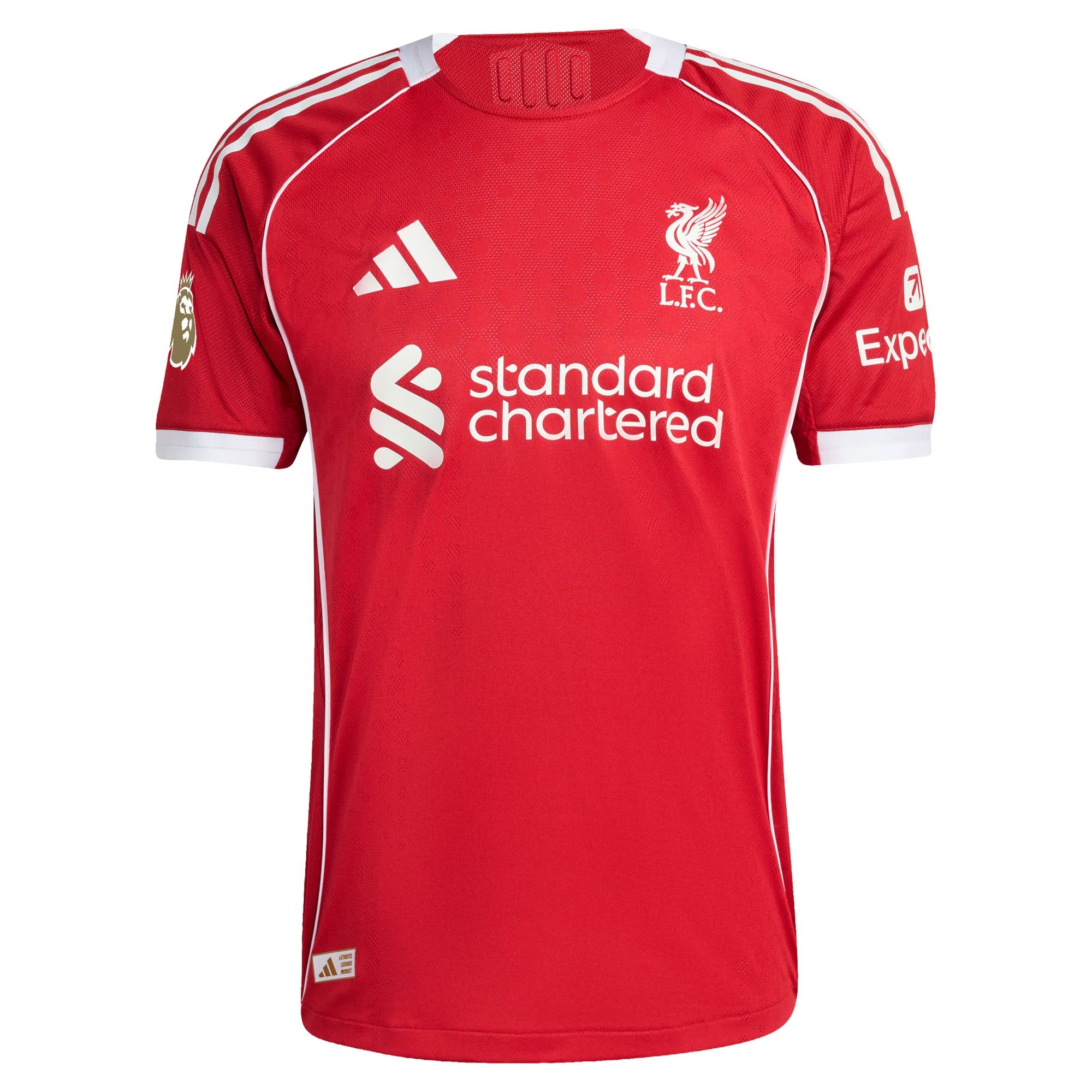 Adidas Liverpool FC 2025/2026 Home Stadium Soccer Jersey - Strawberry Red