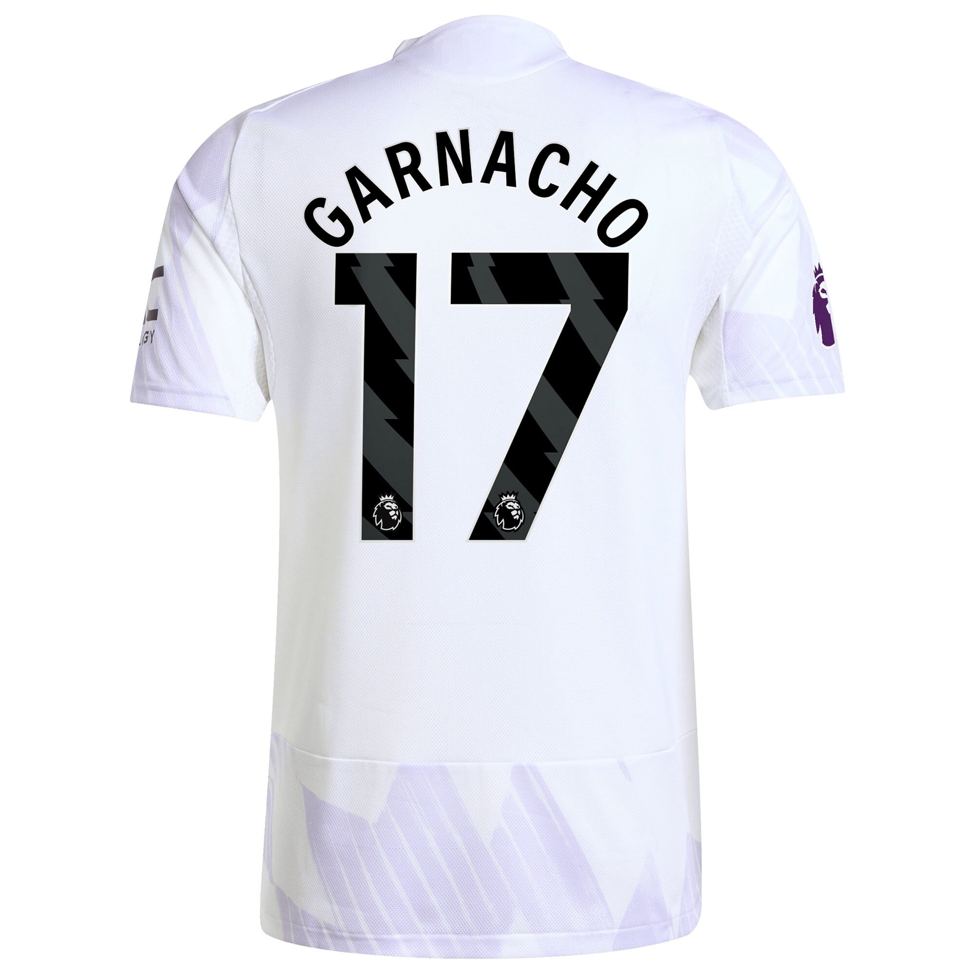 Alejandro Garnacho Manchester United 2025/26 Away Player Soccer Shirt - White