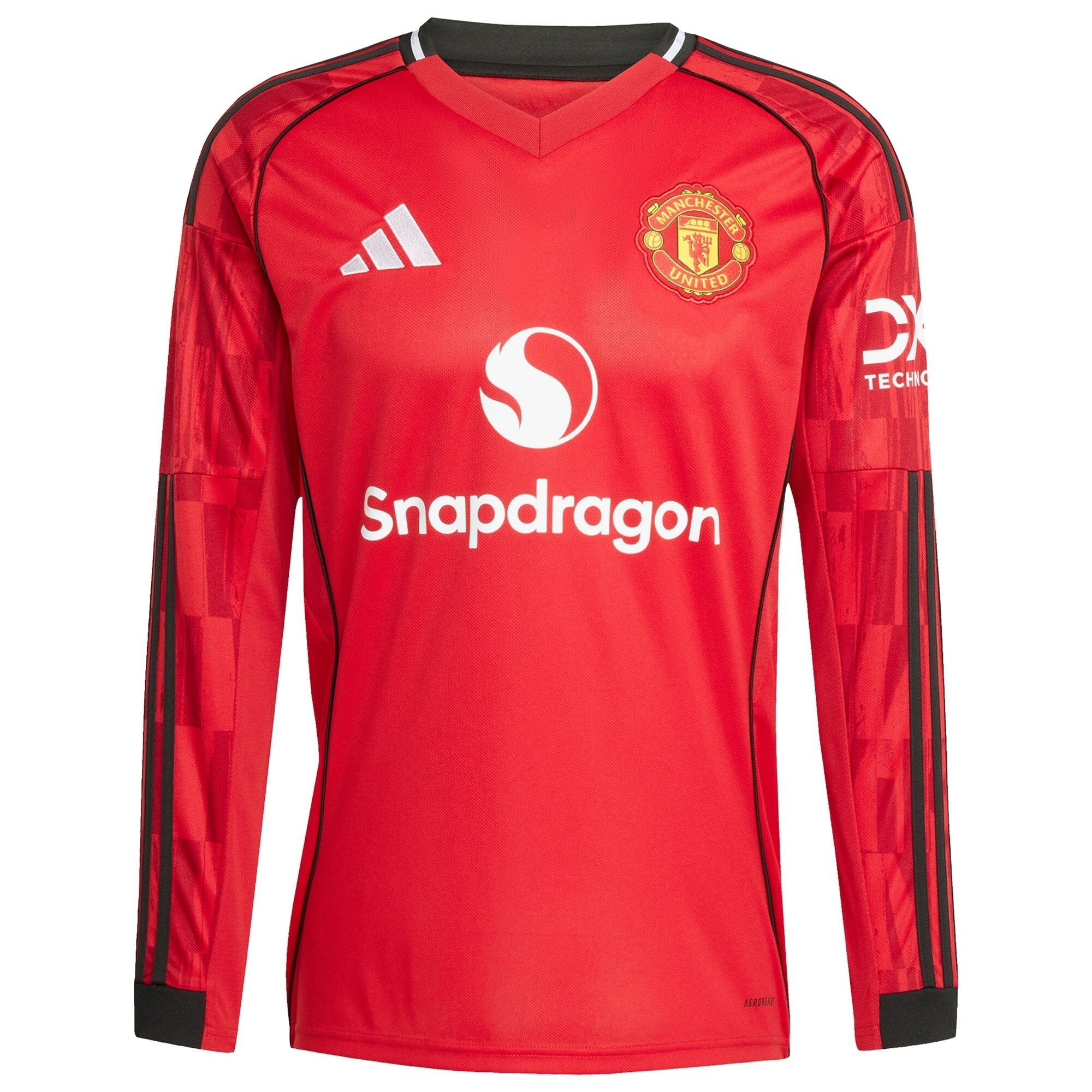 Alejandro Garnacho Manchester United Home 2025/26 Player Long Sleeve Soccer Shirt - Red