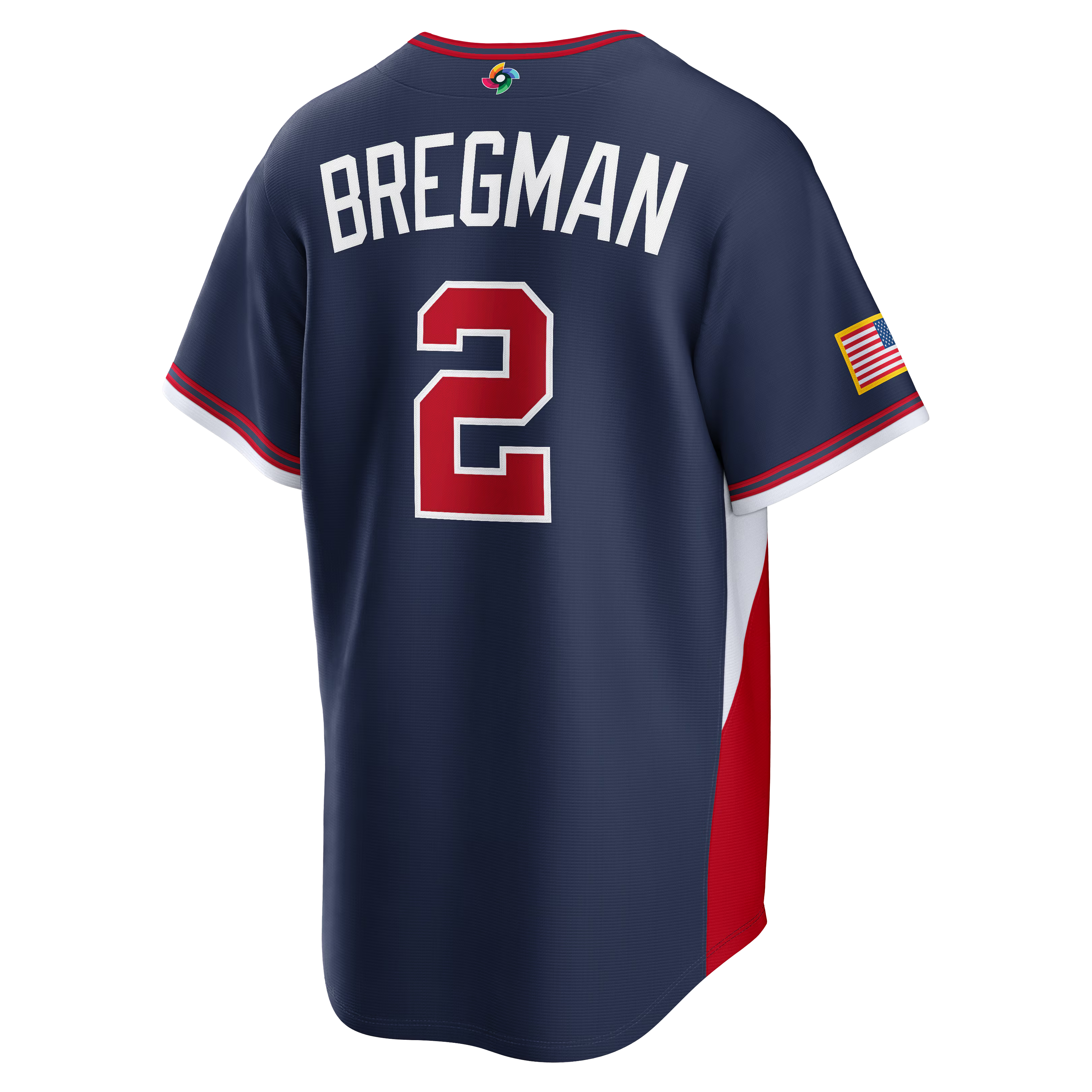 Nike USA Baseball 2026 World Baseball Classic Road Stadium Jersey – Alex Bregman – Navy