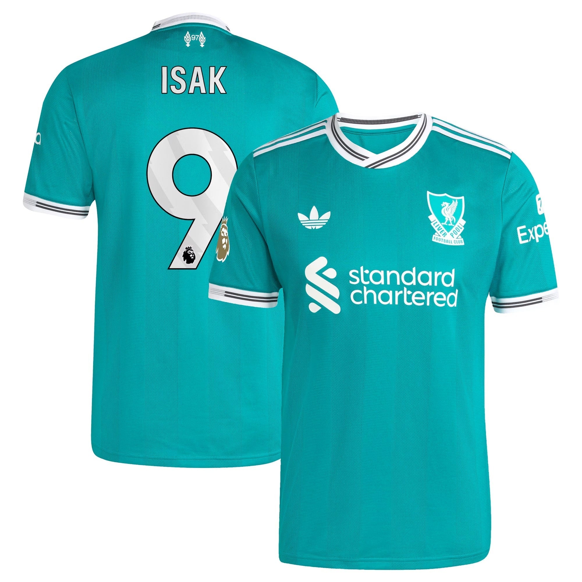 Alexander Isak Liverpool 2025/26 Third Player Soccer Shirt - Green