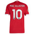 Alexis Mac Allister Liverpool 2025/26 Home Soccer Shirt - Red