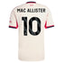 Alexis Mac Allister Liverpool 2025/26 Away Player Soccer Shirt - White