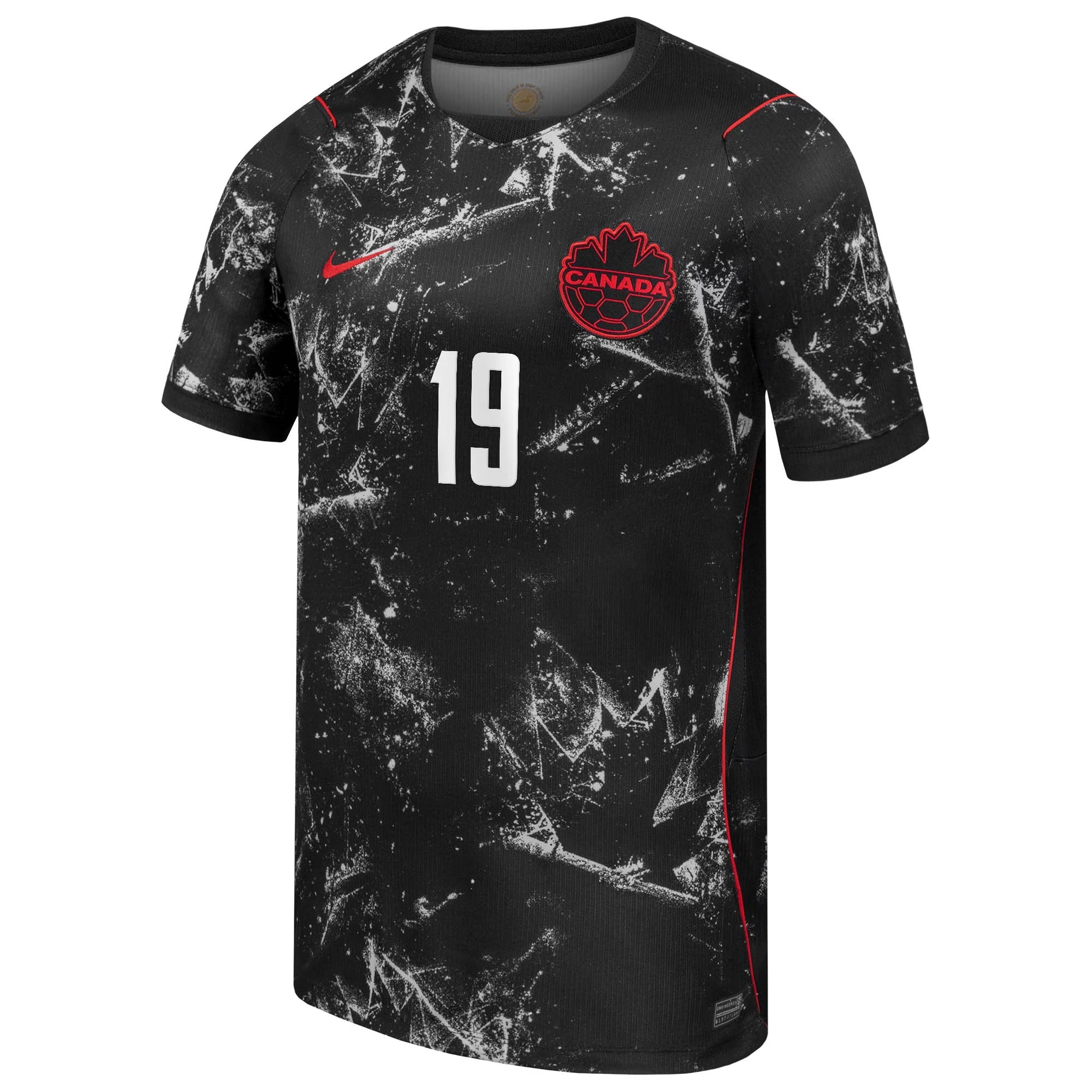 Alphonso Davies Canada Soccer Nike 2026 Away Authentic Jersey - Black - Jersey Teams World