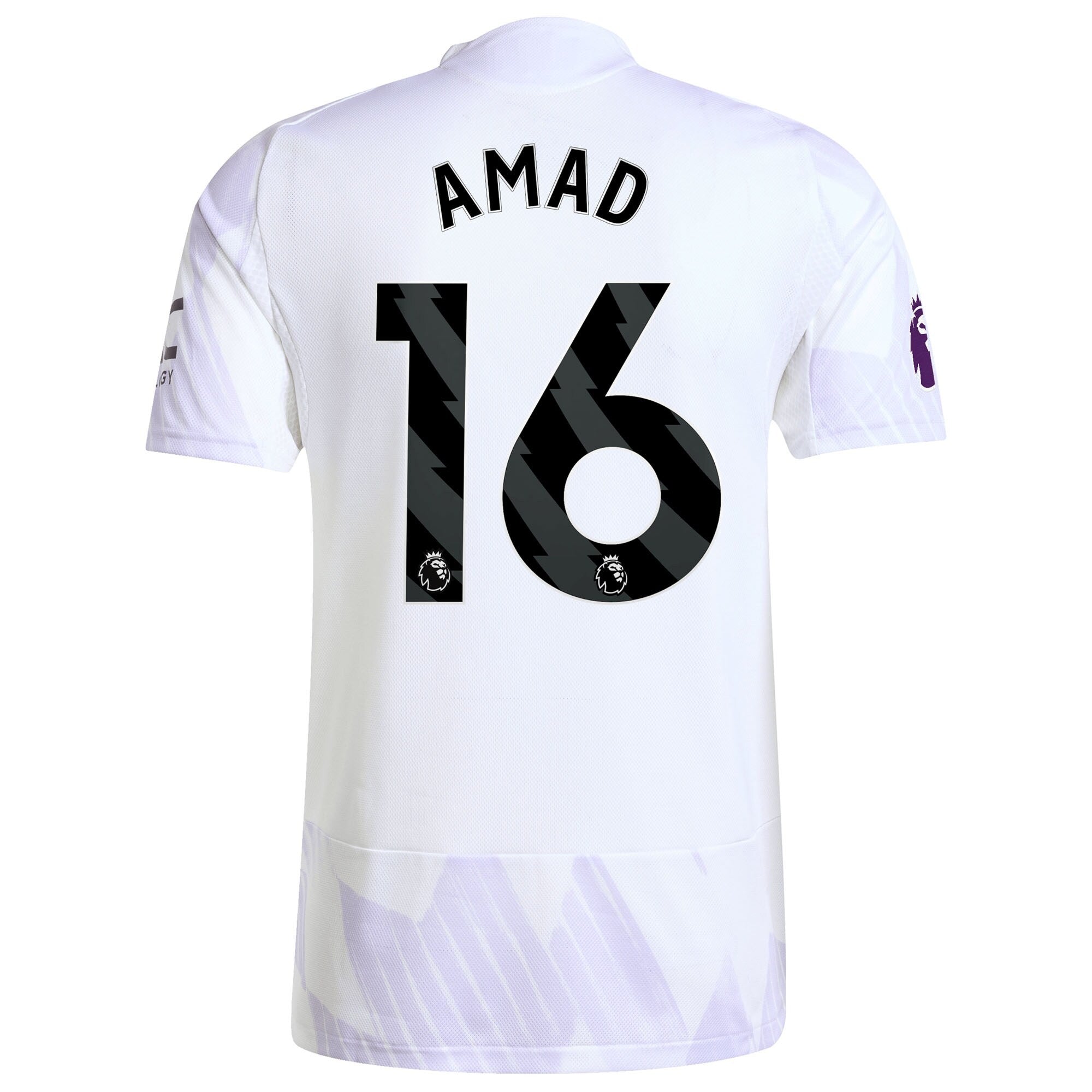 Amad Diallo Manchester United 2025/26 Away Player Soccer Shirt - White