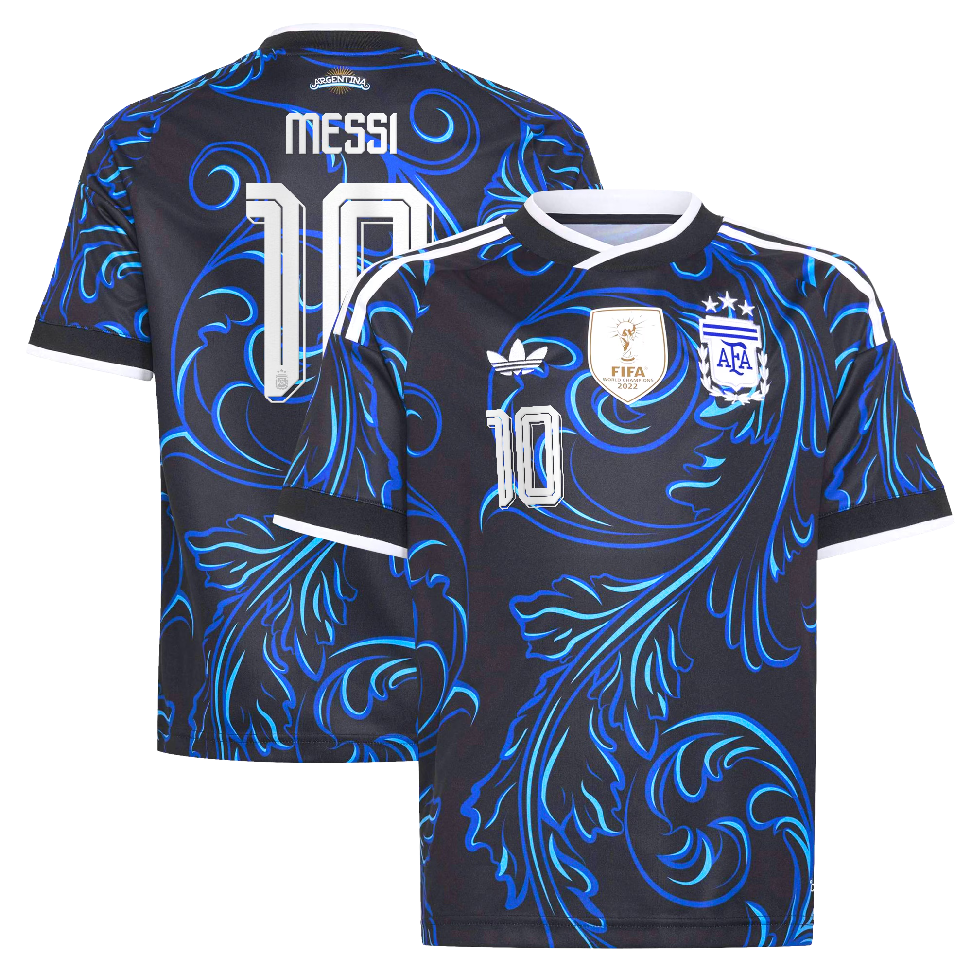 Argentina 2026 Away Custom Soccer Jersey – Kids' Personalized Edition Player #10 (Messi)
