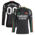 Arsenal 2024/25 Away Long Sleeve Custom Soccer Shirt - Black