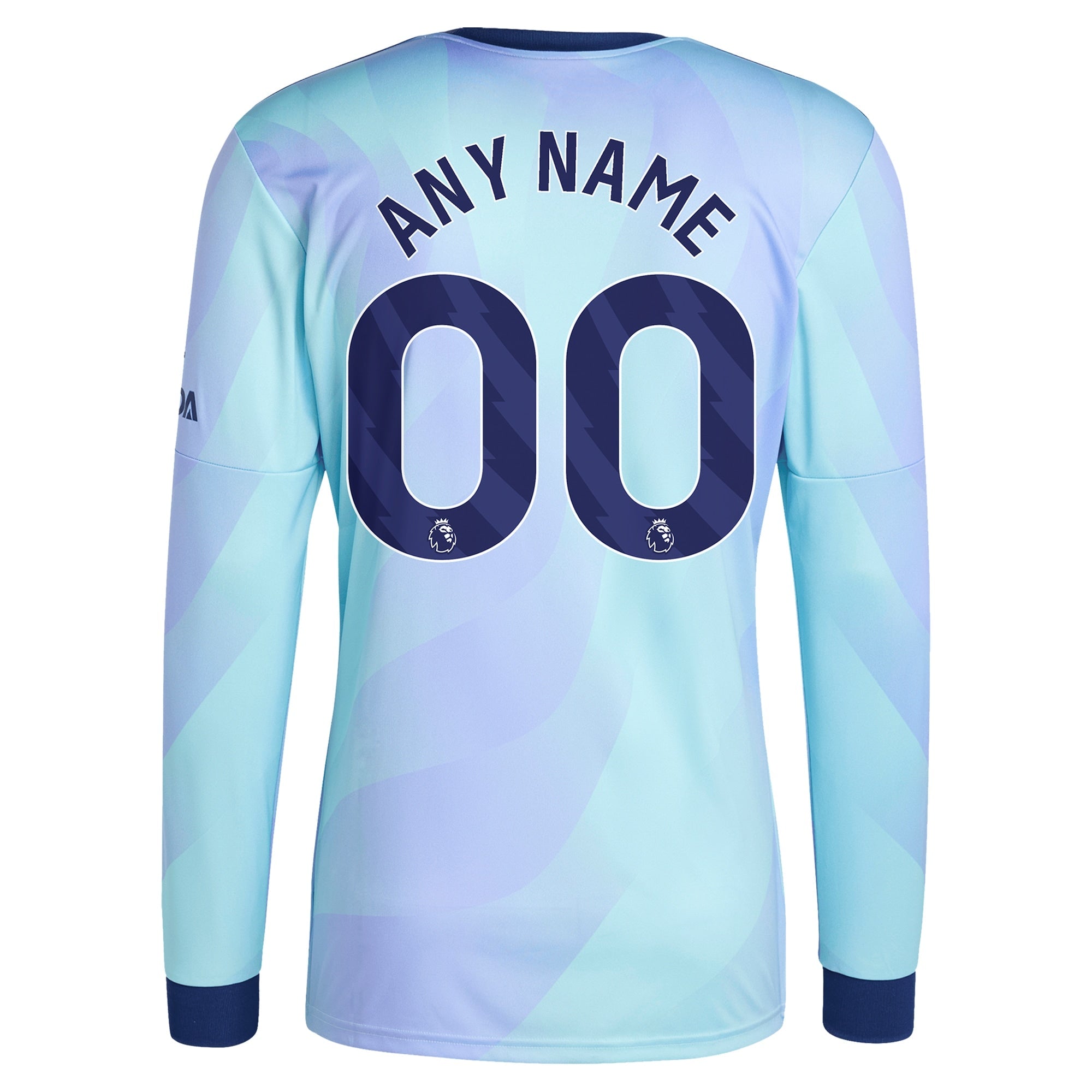 Arsenal 2024/25 Third Long Sleeve Custom Soccer Shirt - Aqua
