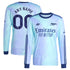Arsenal 2024/25 Third Long Sleeve Custom Soccer Shirt - Aqua