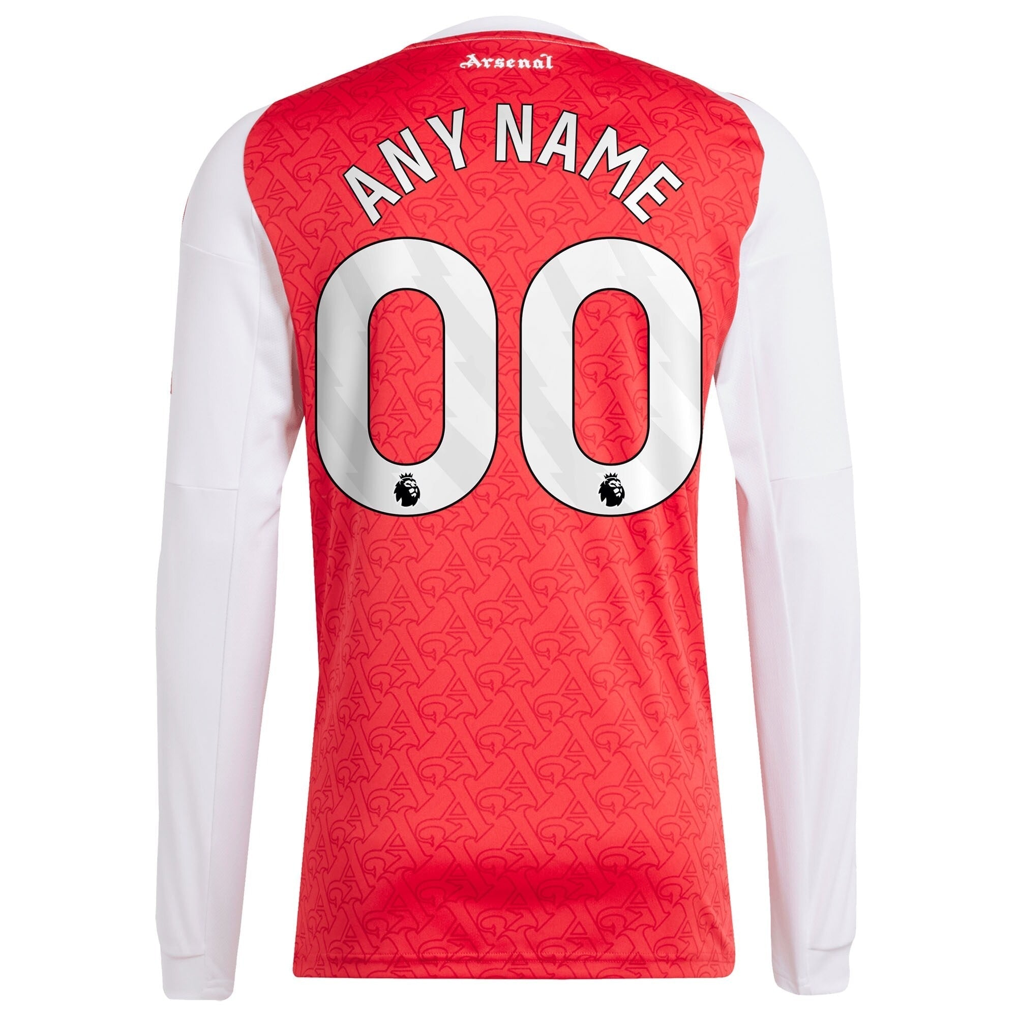 Arsenal 2025/26 Home Long Sleeve Custom Soccer Shirt - Red