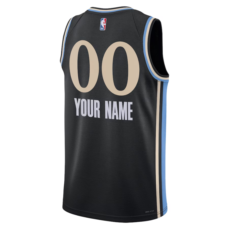 Atlanta Hawks Unisex 2023/24 customized Swingman Shirt - Black - City Edition