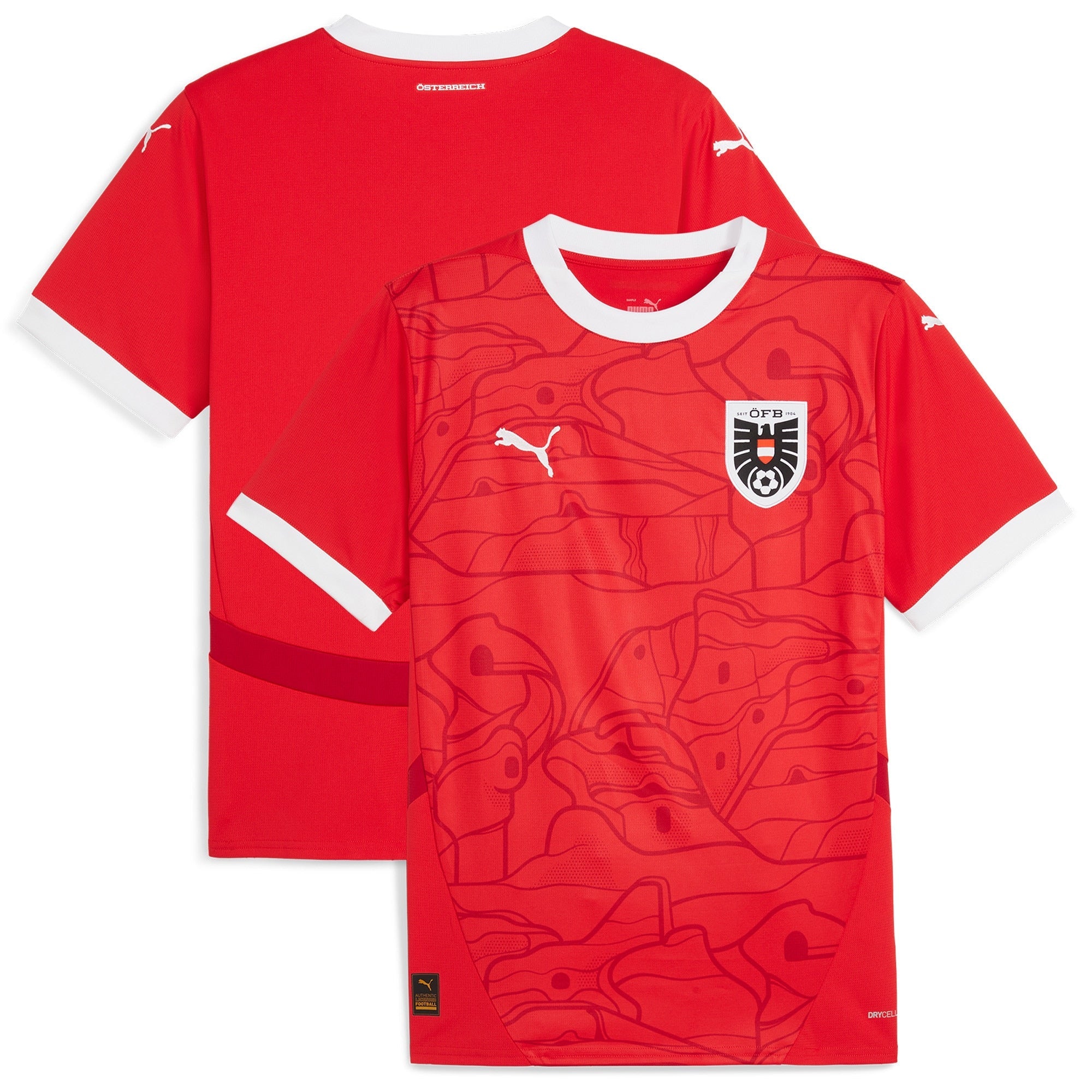 Austria National Team  2024 Home Soccer Shirt - Red