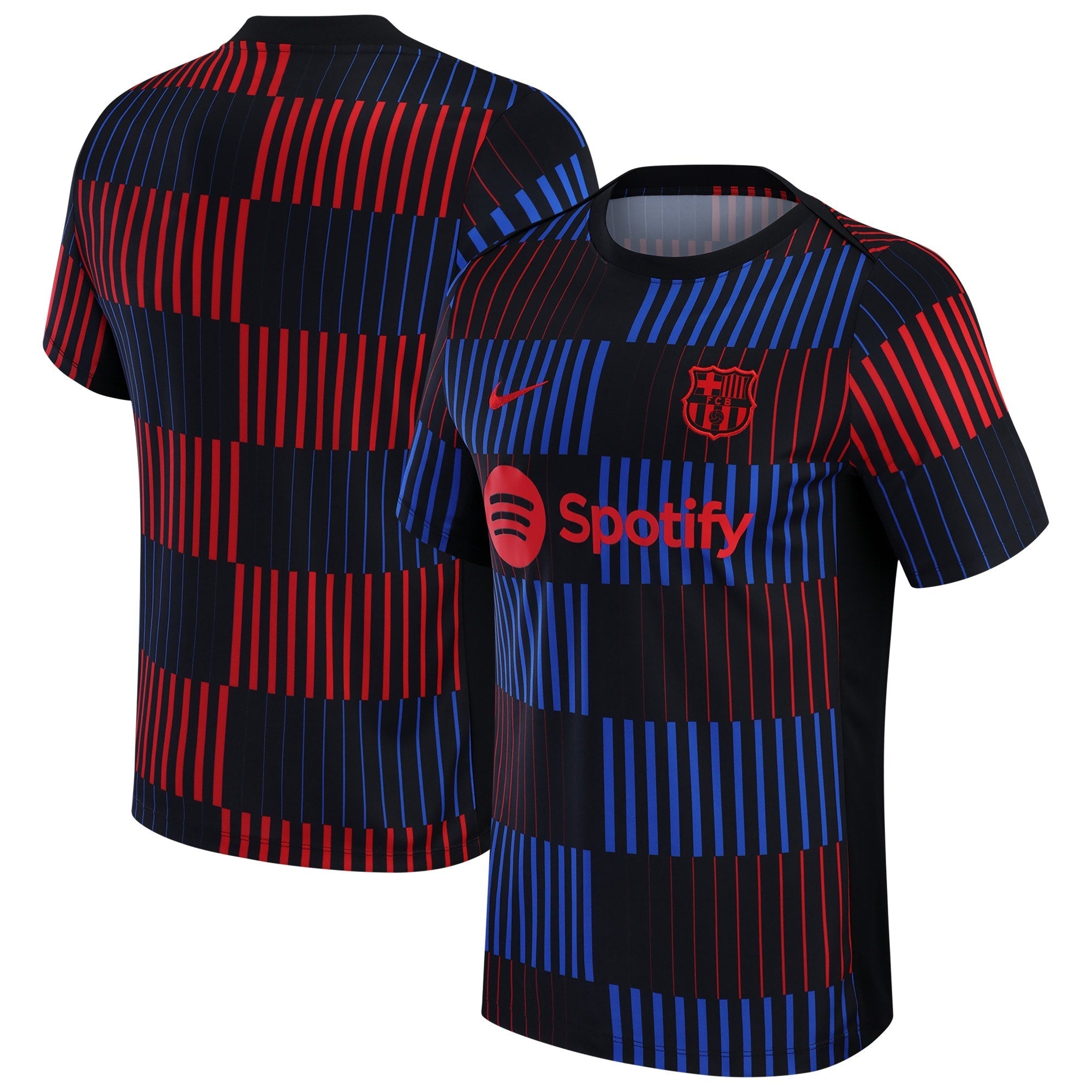 Barcelona 2024/25 Away Academy Pro Pre-Match Slim Fit Top - Black