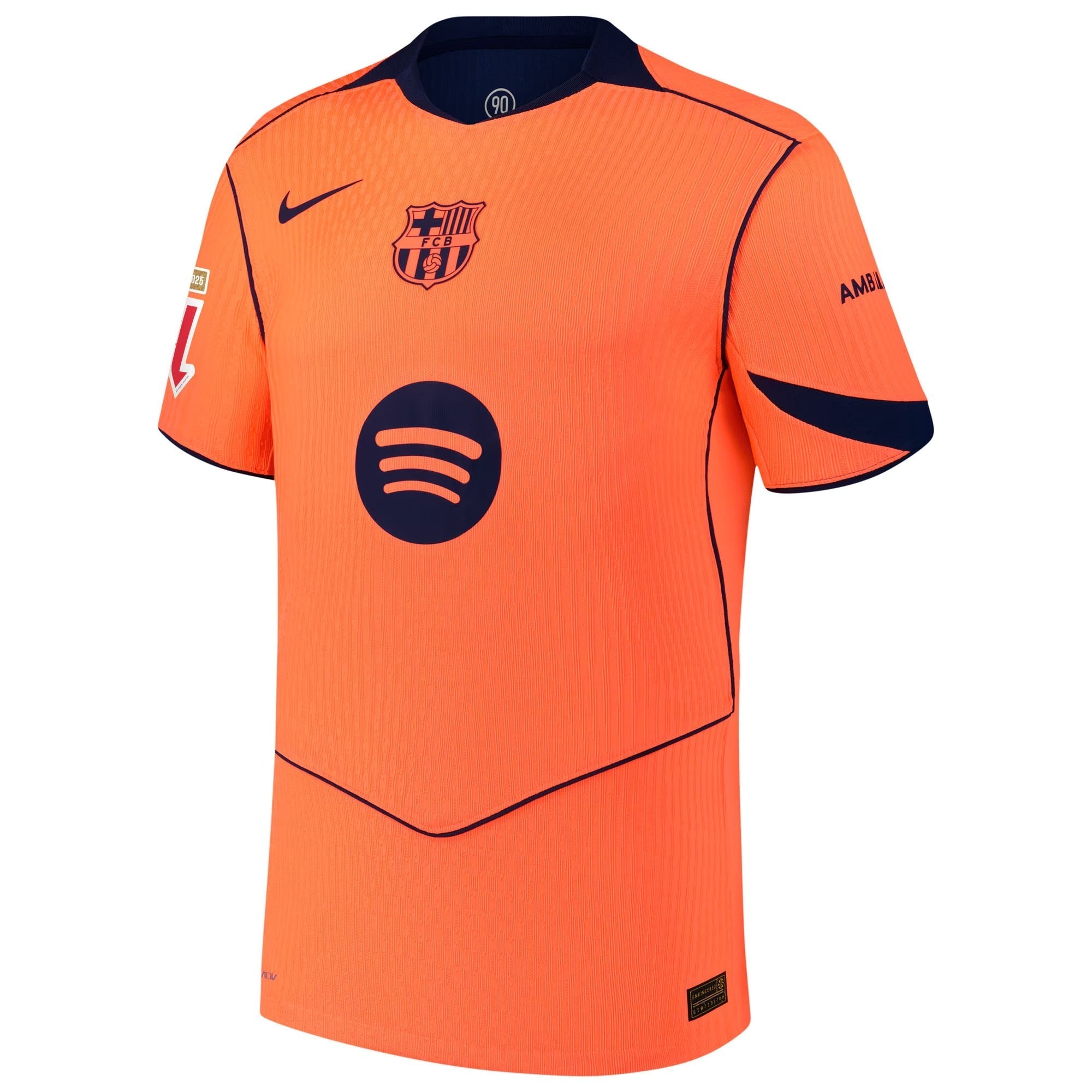 Barcelona 2025/26 Third Custom Soccer Shirt - Orange
