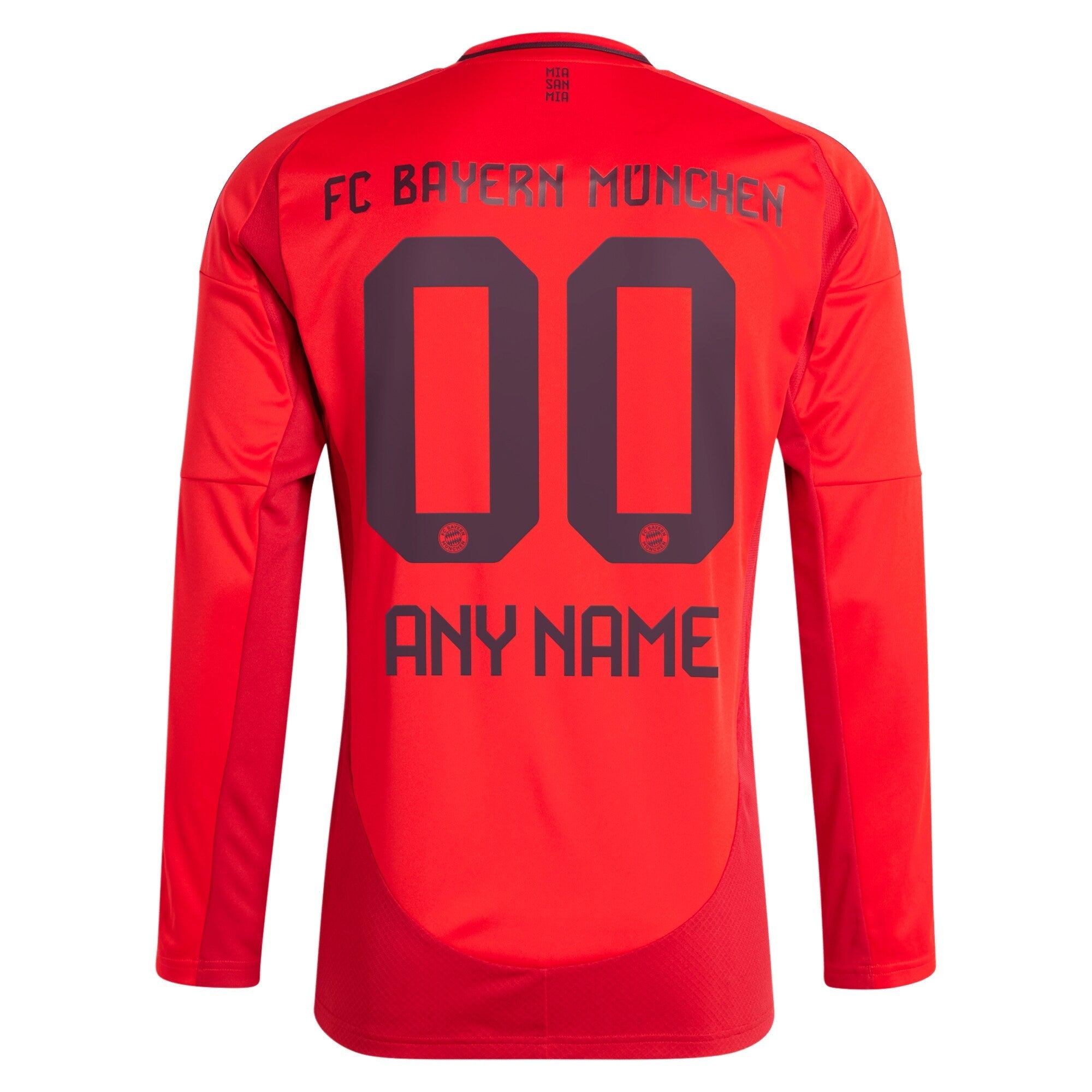 Bayern Munich  2024/2025 Home Long Sleeve Customized Soccer Shirt - Red