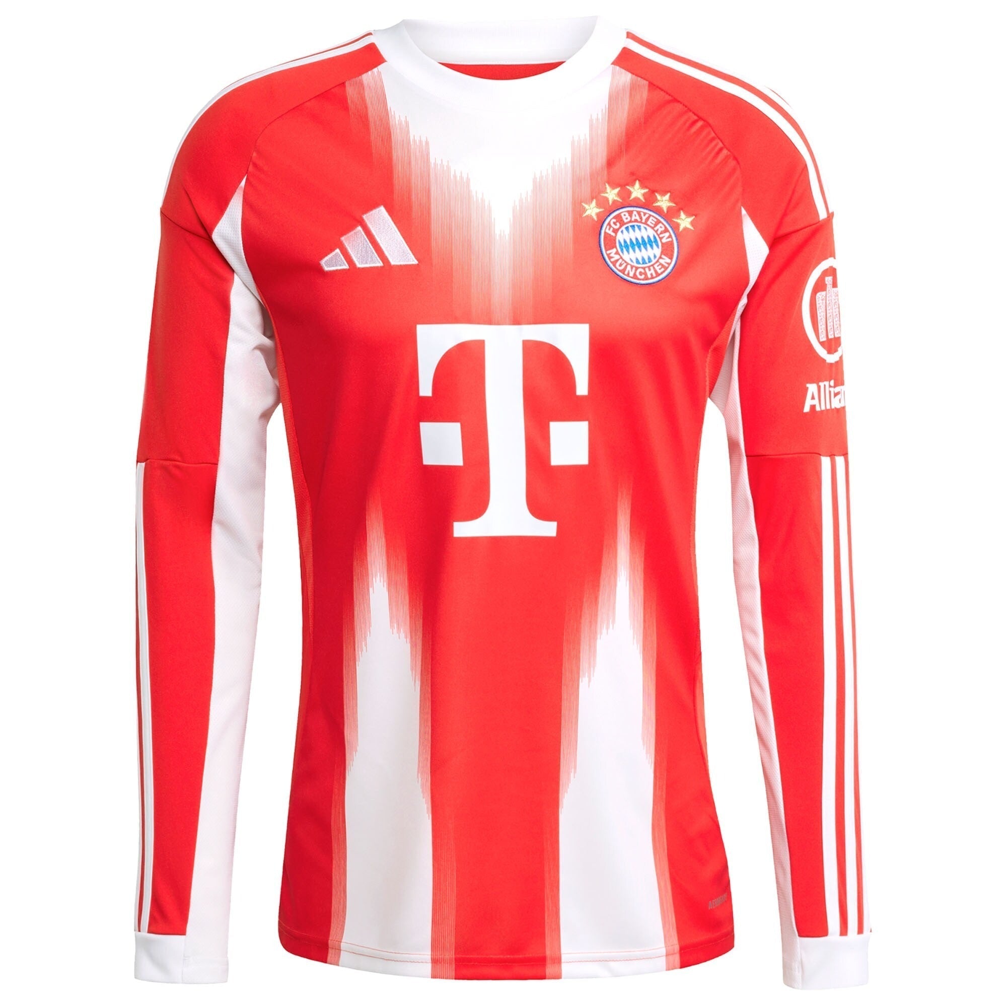 Bayern Munich 2025/26 Home Long Sleeve Custom Soccer Shirt - Red