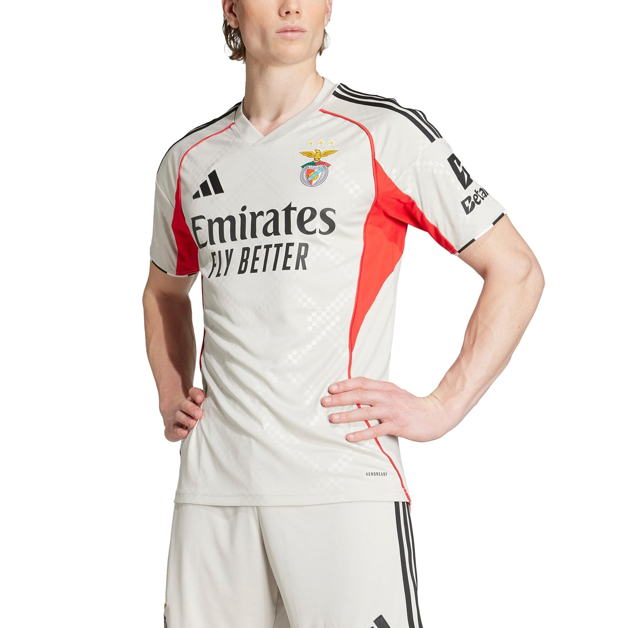 Benfica 2025/26 Away Custom Soccer Shirt - Gray