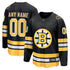 Boston Bruins Fanatics Home Breakaway Custom Jersey – Black
