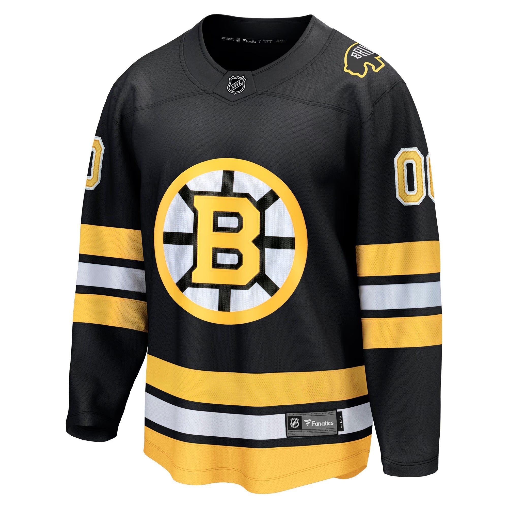 Boston Bruins Fanatics Home Breakaway Custom Jersey – Black