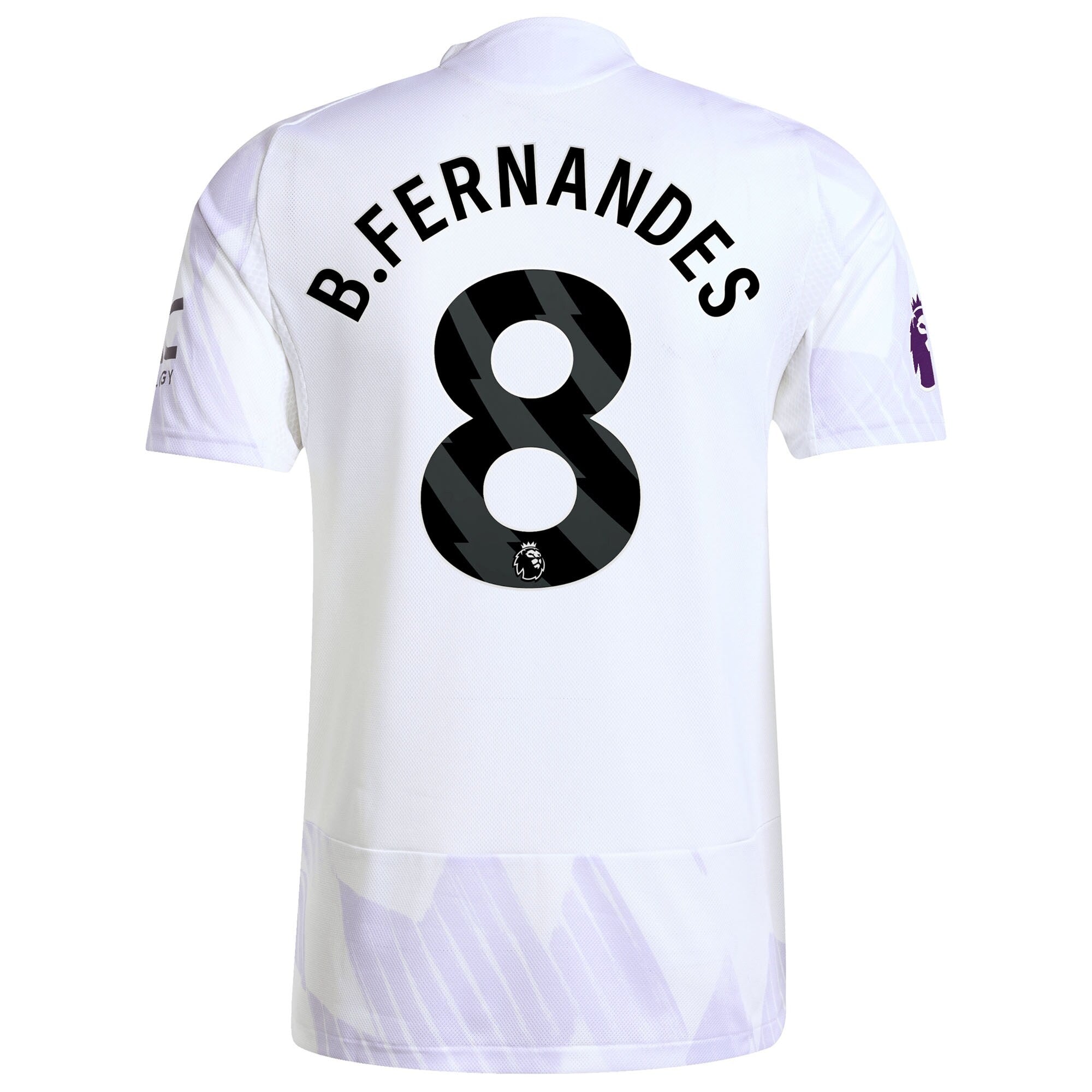 Bruno Fernandes Manchester United 2025/26 Away Player Soccer Shirt - White