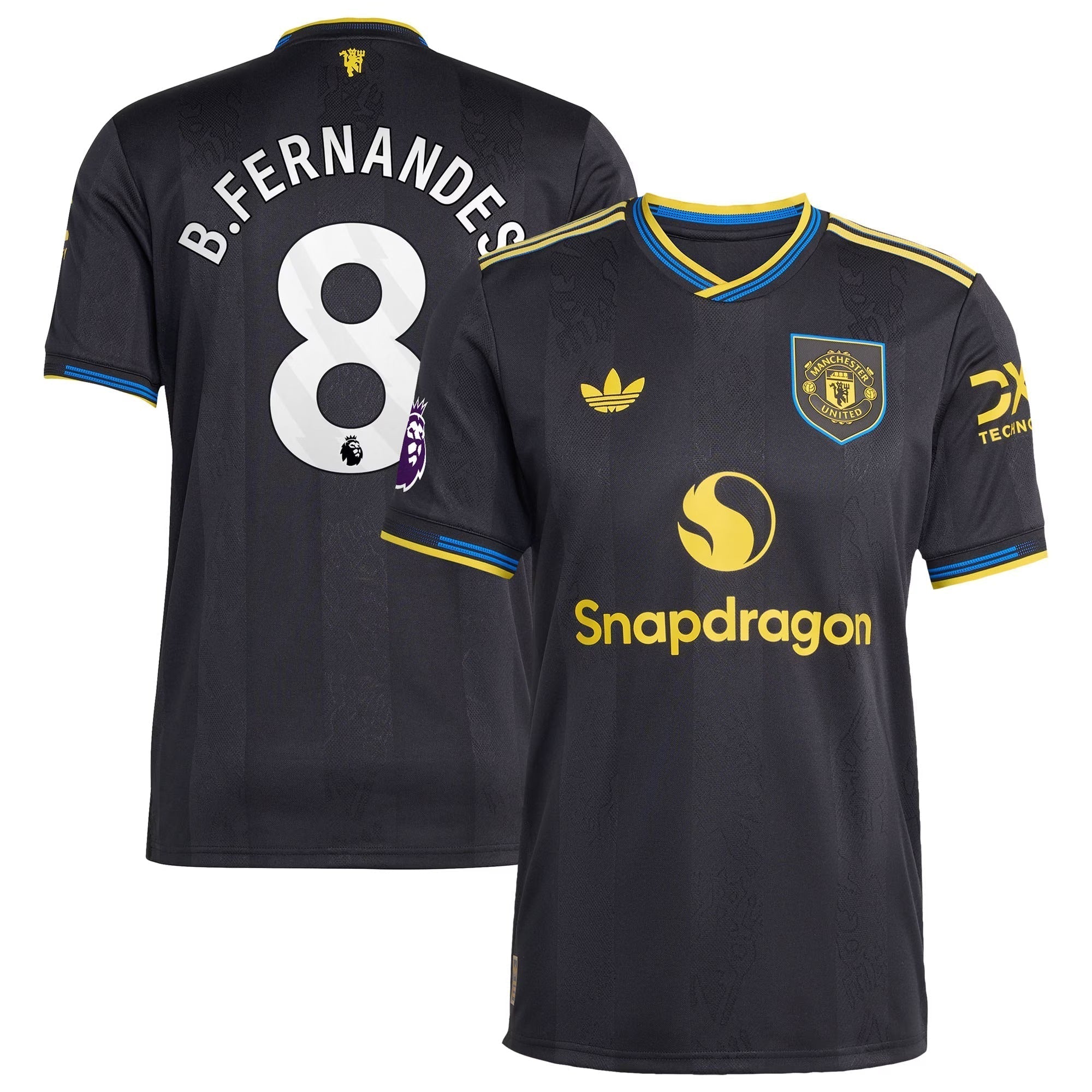 Bruno Fernandes Manchester United 2025/26 Third Player Soccer Shirt - Black